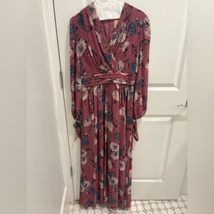 Gal Meets Glam Pink Floral Dress